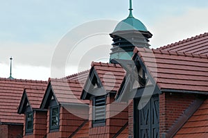 Carriage House and Dormers Closeup