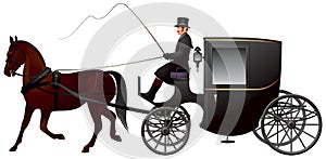 Carriage, One Horse Brougham Cab