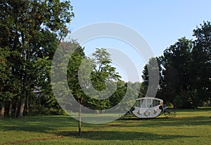 Carriage in the park of Ukraine.