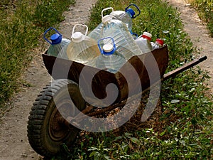 Carriage of water bottles