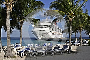 Carribean cruise ship