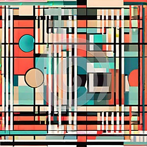 Carribean Islands Geometric Abstract