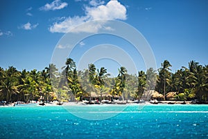 Carribean sea, beautiful panoramic view