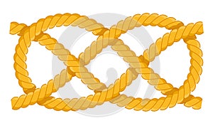 Carrick band knot vector icon flat isolated