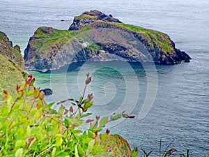 Carrick-a-Rede Rope Bridge and Island in County Antrim