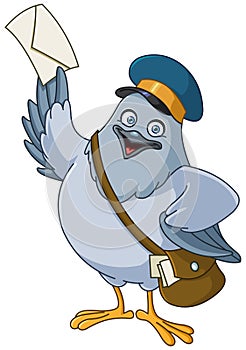 Carrier pigeon cartoon photo