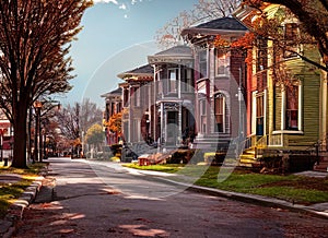 Carroll Park neighborhood in Baltimore, Maryland USA.