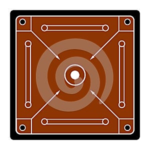 carrom board icon design