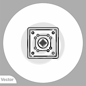 Carrom vector icon sign symbol