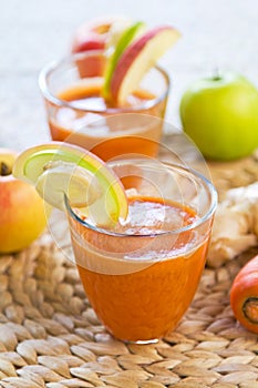 Carrot with Apple and Ginger juice