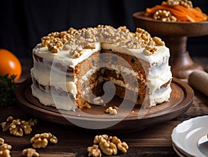 Carrot cake with cream cheese