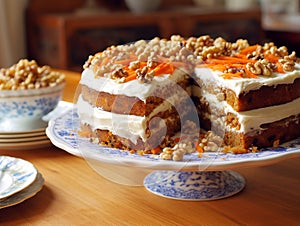 Carrot cake with cream cheese