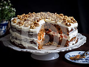 Carrot cake with cream cheese