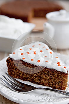 Carrot cake with cream cheese frosting