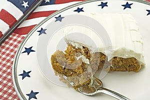 Carrot Cake with Patriotic Theme