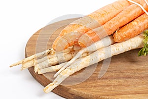 Carrot And Celer Raw Vegetables Ready For Cooking Soup photo