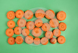 Carrot cut into slices