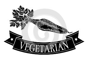 Carrot Food Vegetarian Sign