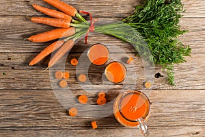 Carrot fresh juice