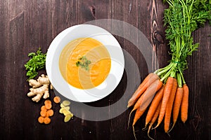 Carrot ginger soup