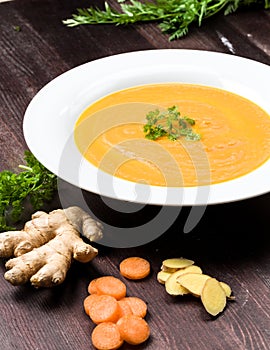 Carrot ginger soup