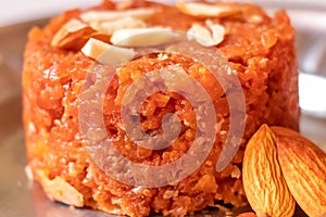 Carrot halwa or Gajar ka halwa delicious indian dessert