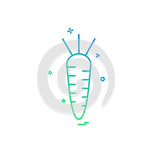 Carrot icon design vector