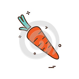 Carrot icon design vector