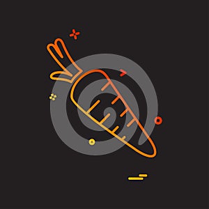 Carrot icon design vector
