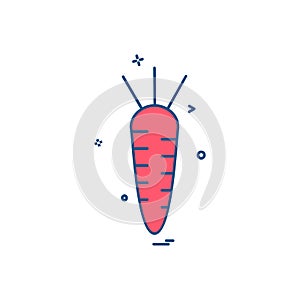 Carrot icon design vector