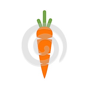 Carrot Icon Design Vector Template. Carrot Logo Sign