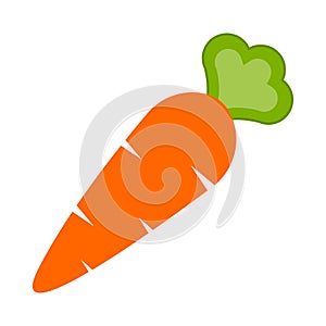 Carrot iconvector healthy food diet concept for graphic design, logo, website, social media, mobile app, UI illustration