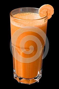 Carrot juice cocktail