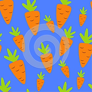 Carrot pattern seamless pantone