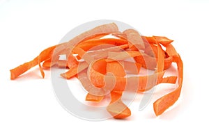 carrot peelings