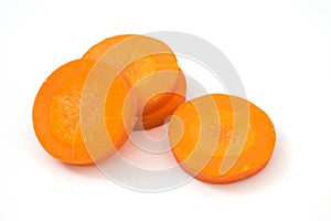 carrot slice isolated