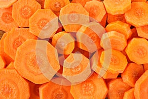 Carrot slices background