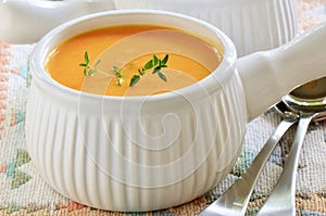 Carrot sweet potato soup