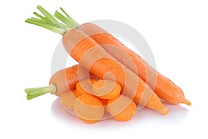 Carrots carrot sliced slice vegetable isolated