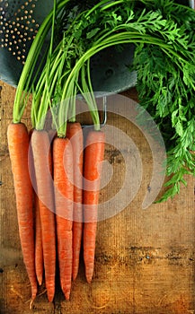 Carrots in Colander