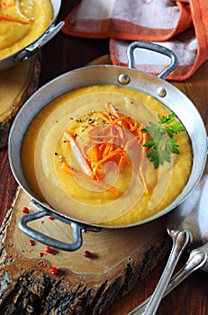 Carrots cream soup