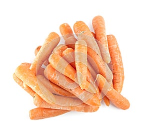 Carrots isolated on white background