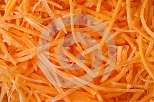 Carrots (julienne) texture background