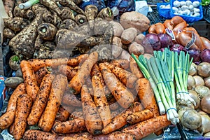 Carrots, parsnip and other vegetables