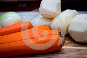 Carrots and potatoes