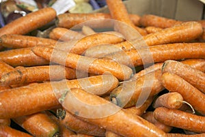 Carrots in a supermerket