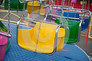 carrousel chairs in attraction park