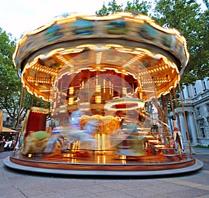 Carrousel in motion