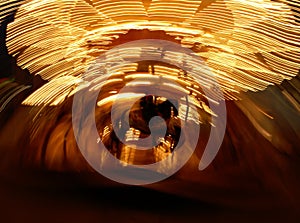 Carrousel at night