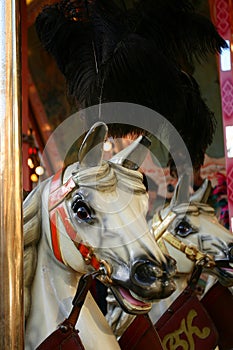 Carroussel horses photo